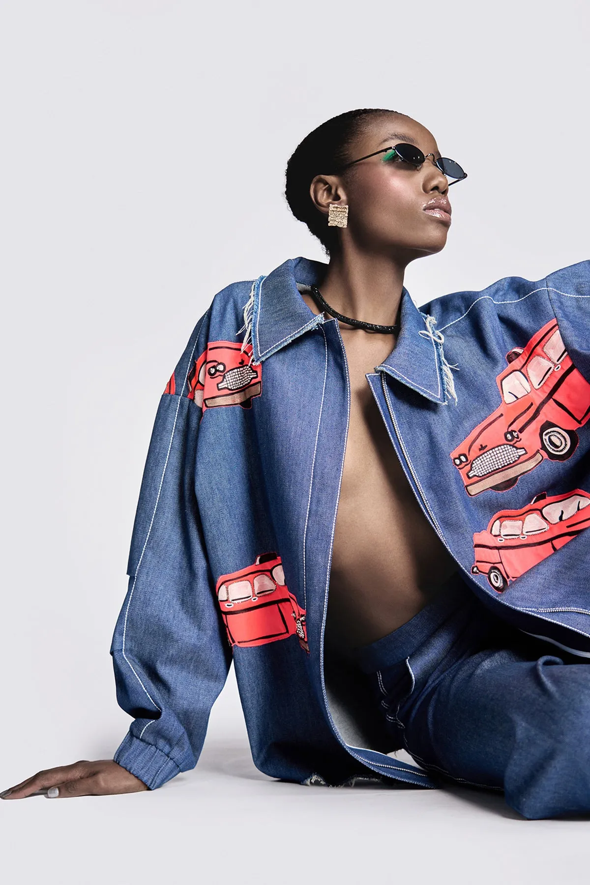 Taxi Oversized Jacket With Flared Pants