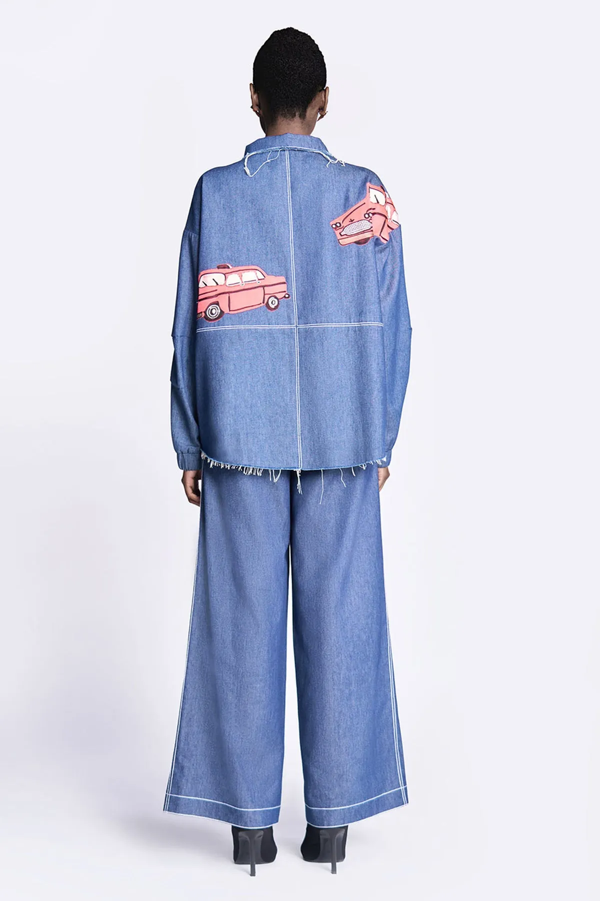 Taxi Oversized Jacket With Flared Pants