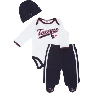 Texans Baby Onesie, Footed Pant & Cap