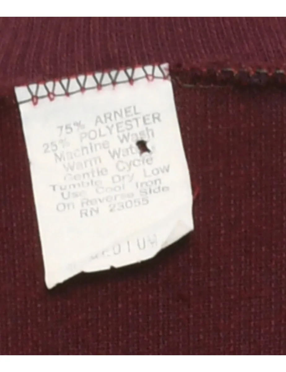 Velvet Plain Sweatshirt - S