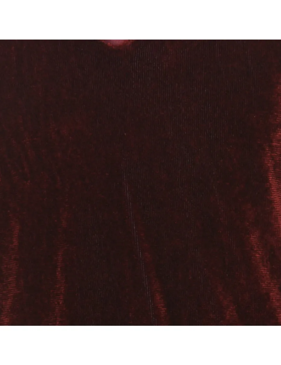 Velvet Plain Sweatshirt - S