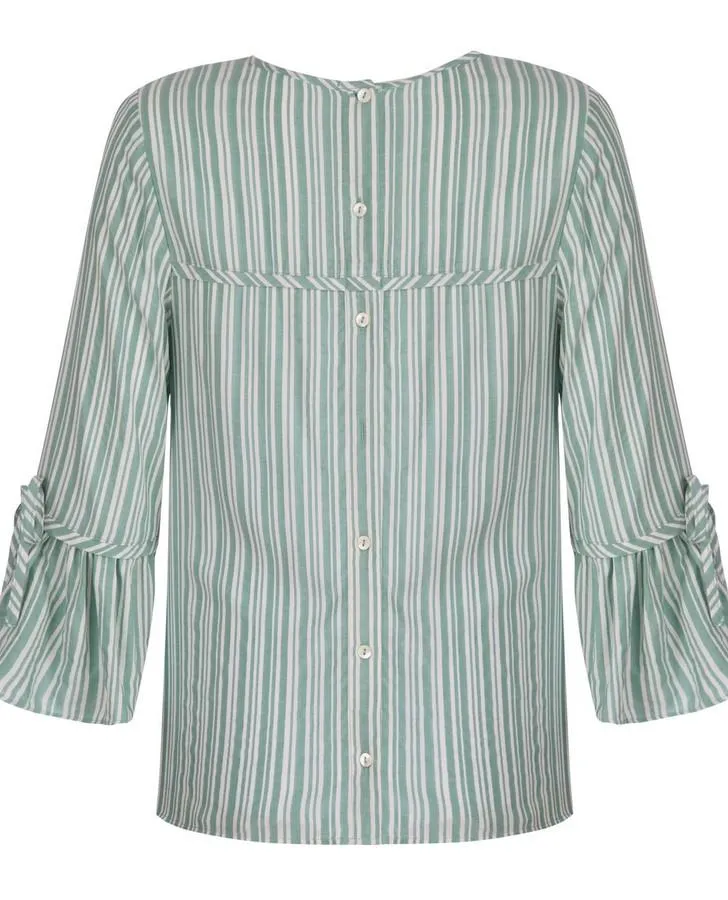 Verdigris Varigated Stripe Top