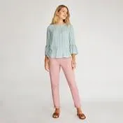 Verdigris Varigated Stripe Top