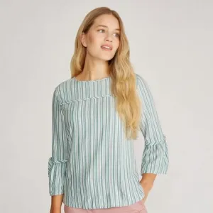 Verdigris Varigated Stripe Top