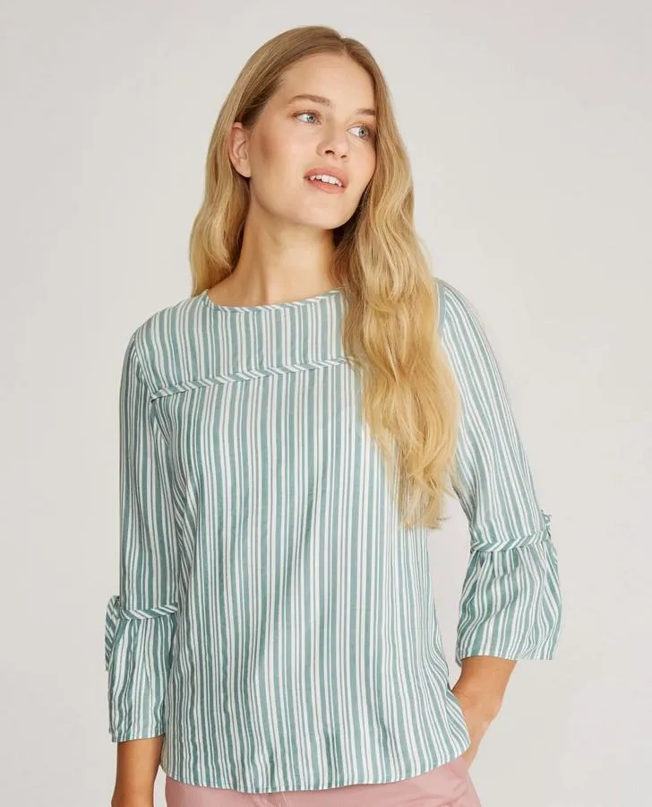 Verdigris Varigated Stripe Top