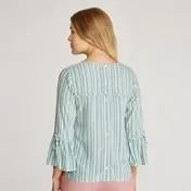 Verdigris Varigated Stripe Top