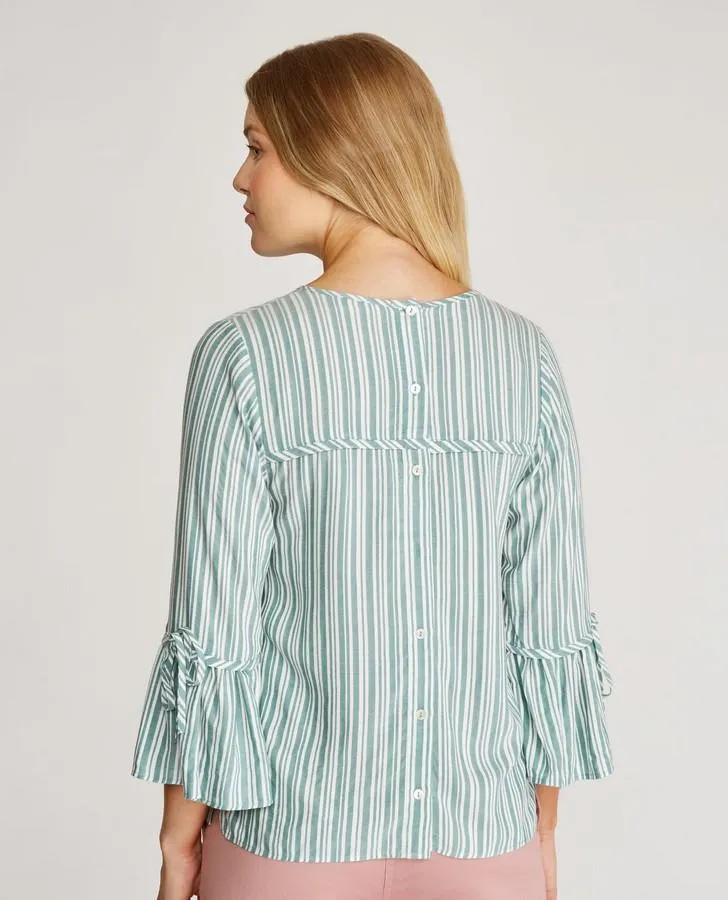 Verdigris Varigated Stripe Top