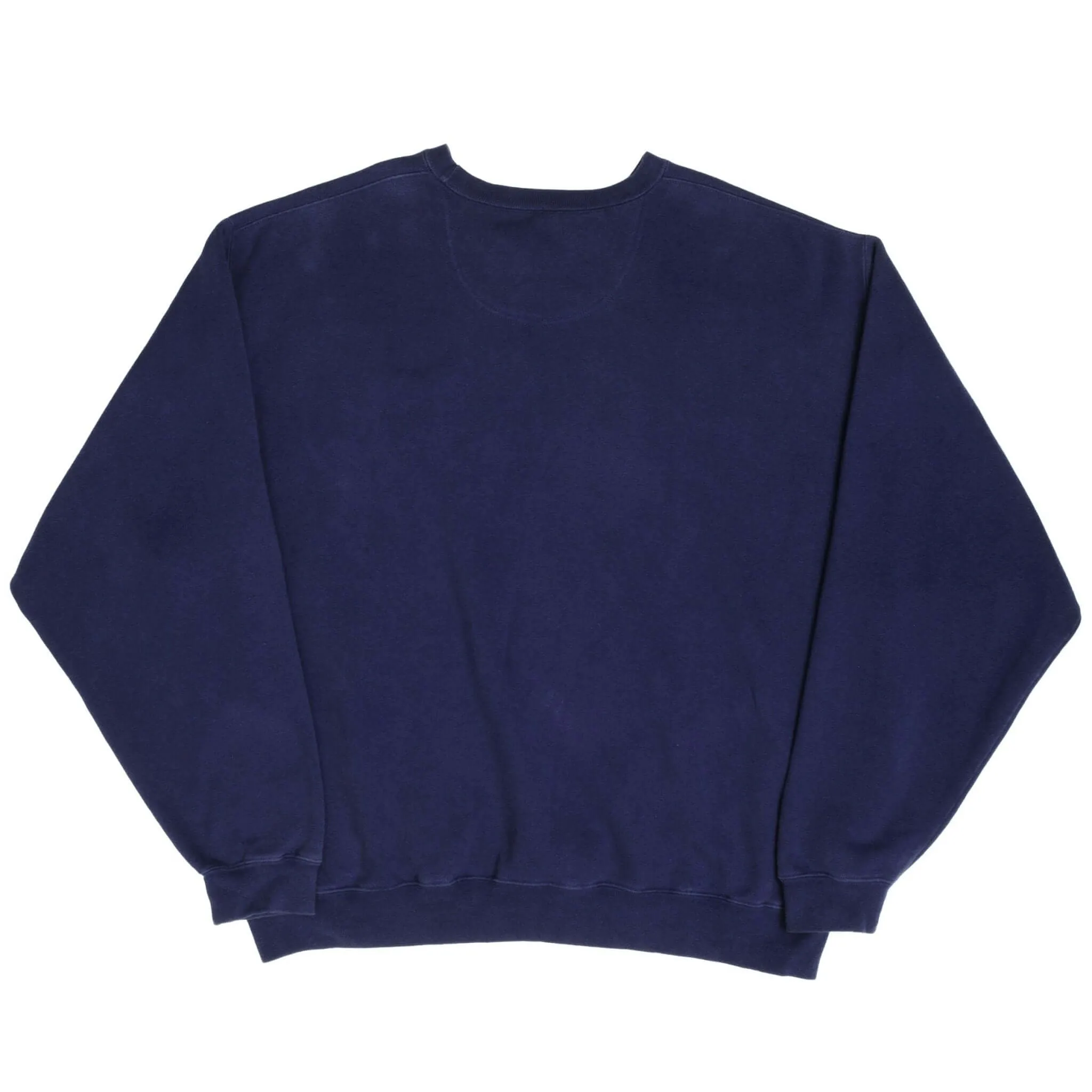 VINTAGE NIKE SPELLOUT SWOOSH NAVY BLUE SWEATSHIRT 1990S SIZE 2XL