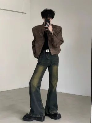 Vintage Silhouette Flared Denim Pants AUW0002