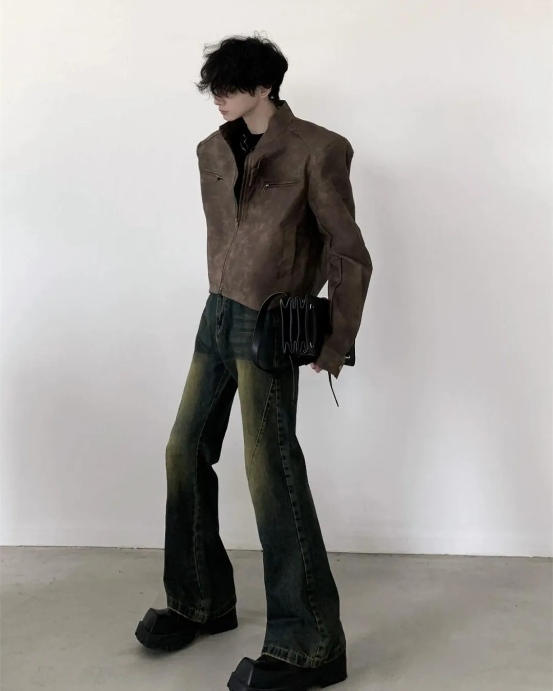 Vintage Silhouette Flared Denim Pants AUW0002