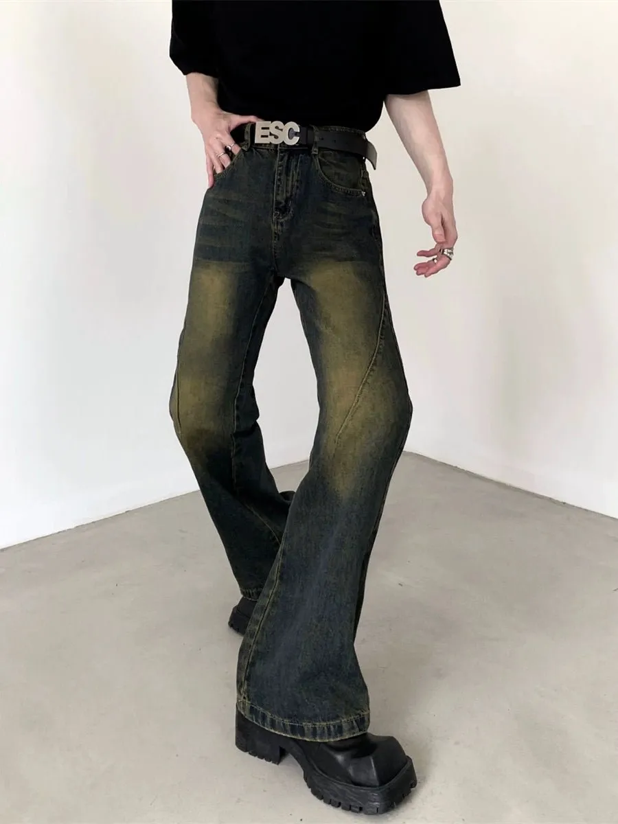 Vintage Silhouette Flared Denim Pants AUW0002