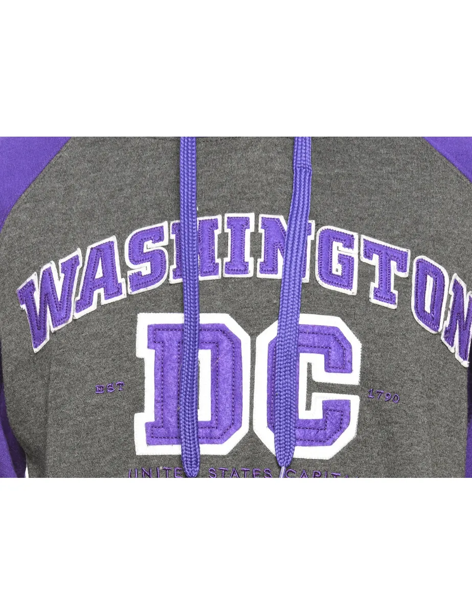Washington DC Purple & Grey Hoodie - S