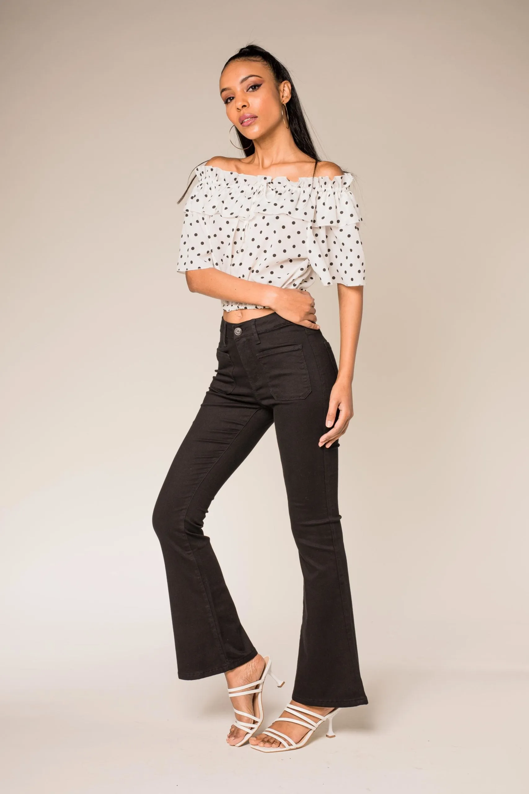 Wholesale Black Bootcut Trousers
