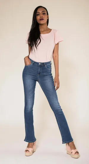 Wholesale Raw Blue Flared Trousers - New Pack