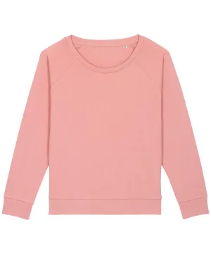 Womens Stella Dazzler relaxed fit sweatshirt (STSW125) | Canyon Pink