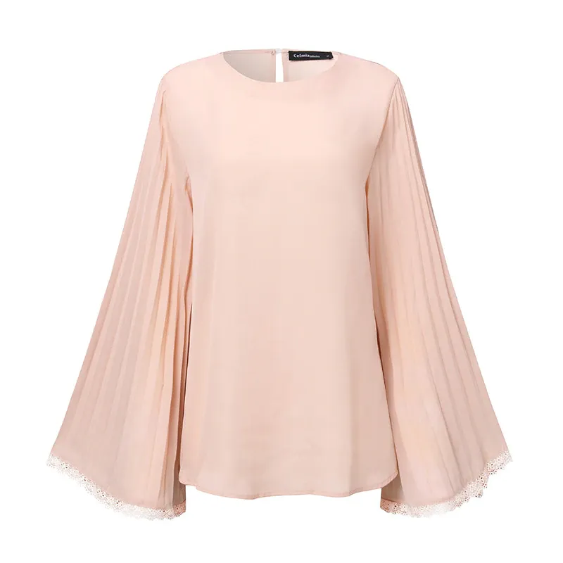 Work Hard to Get Flare Chiffon Blouse